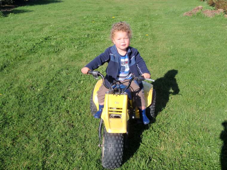 Shaun on his motorised trike