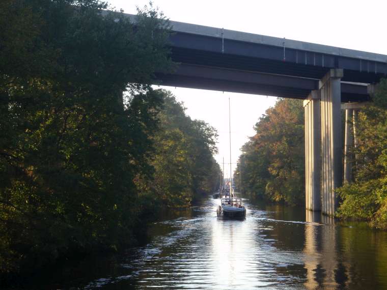 Continuing on down the Dismal Swamp Canal