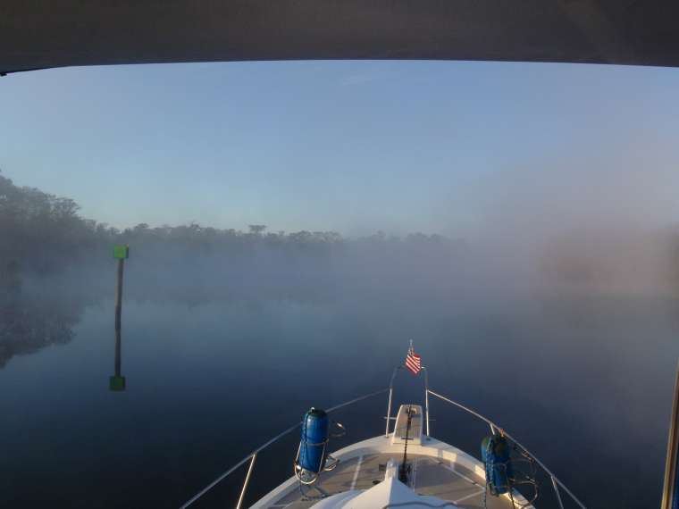 Heading out in to the fog