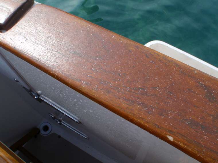 Salt on the transom - you may have to zoom in to see it