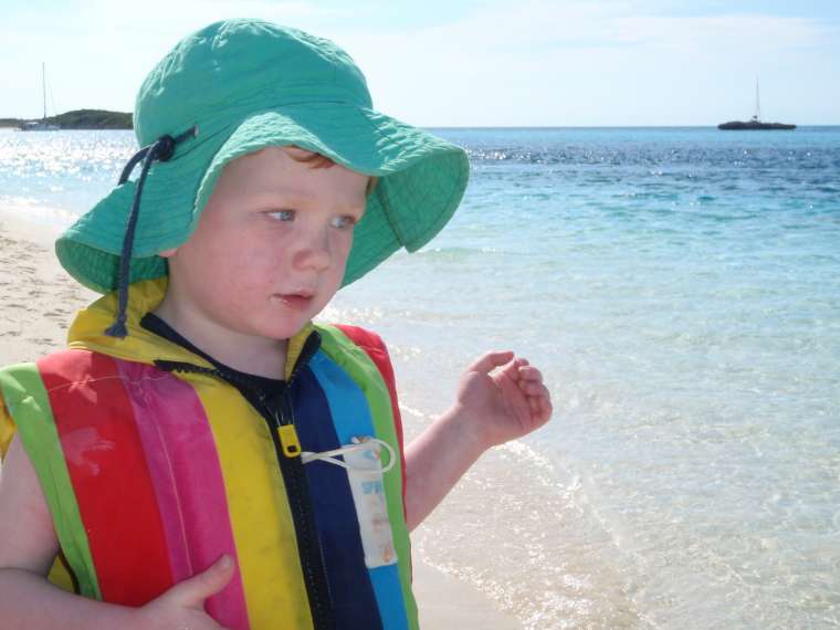 Enjoying the beach