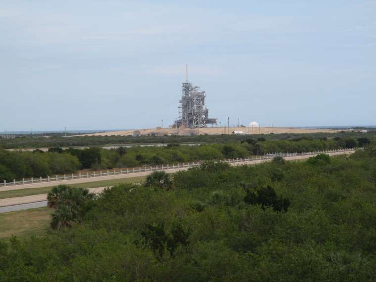 One of the launch pads